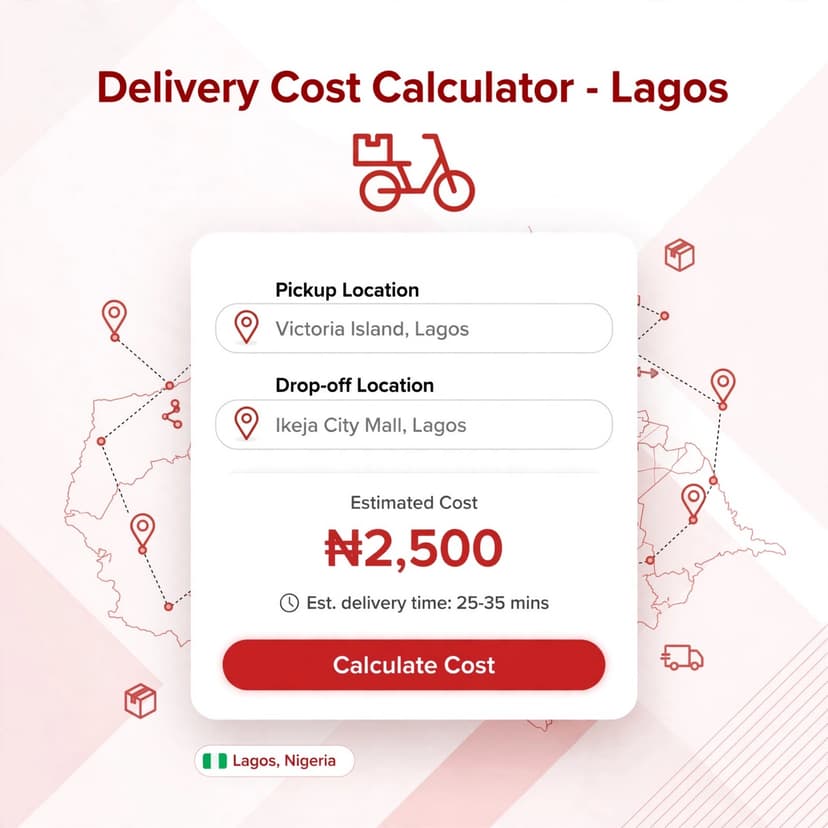 Delivery Cost Calculator - Lagos