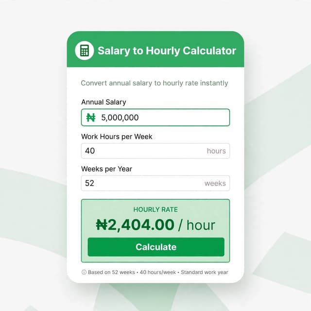 Salary to Hourly Calculator - Know Your Worth